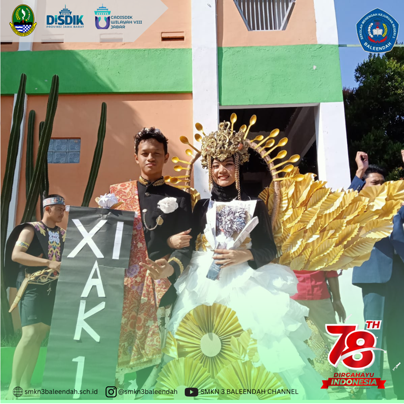 KARNAVAL  smkn 3 baleendah  MEMPERINGATI HARI KEMERDEKAAN REPUBLIK INDONESIA 